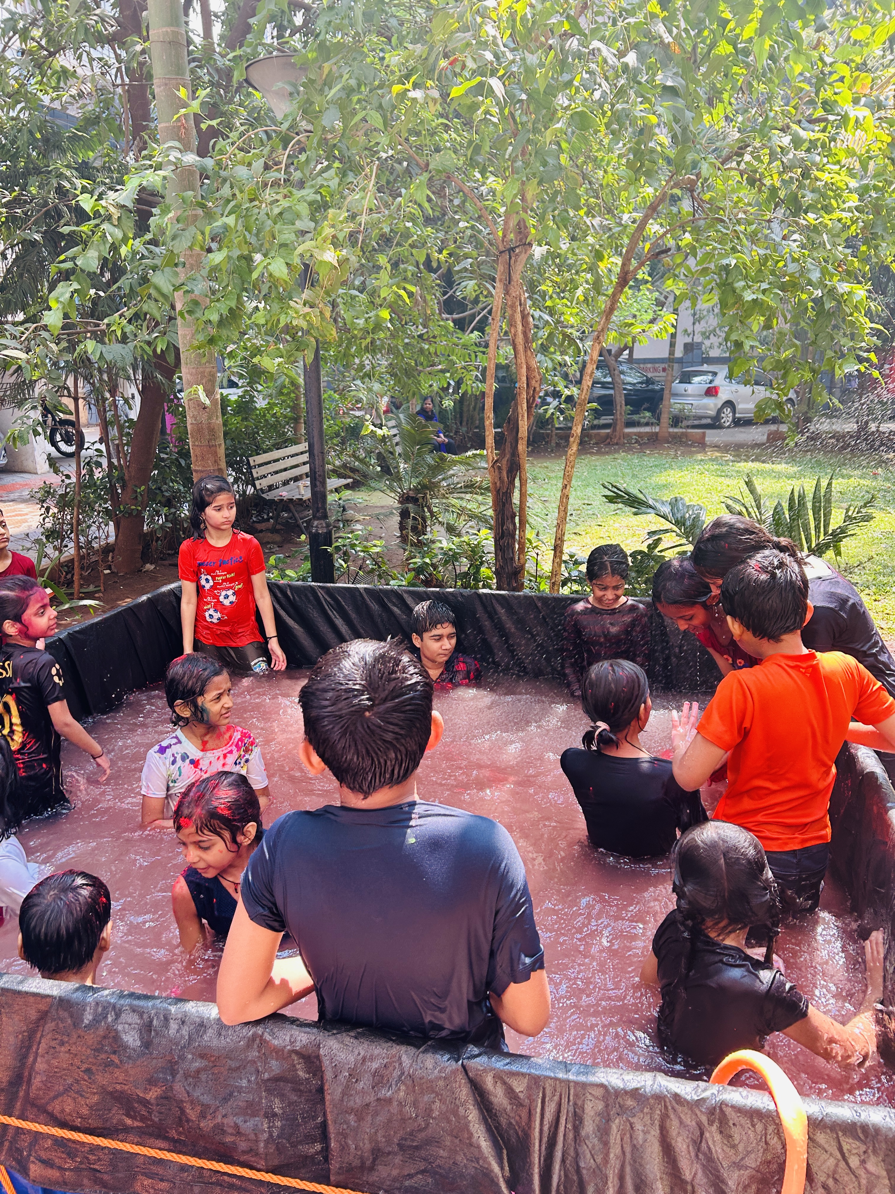 Holi 2025 celebration with colorful gulal